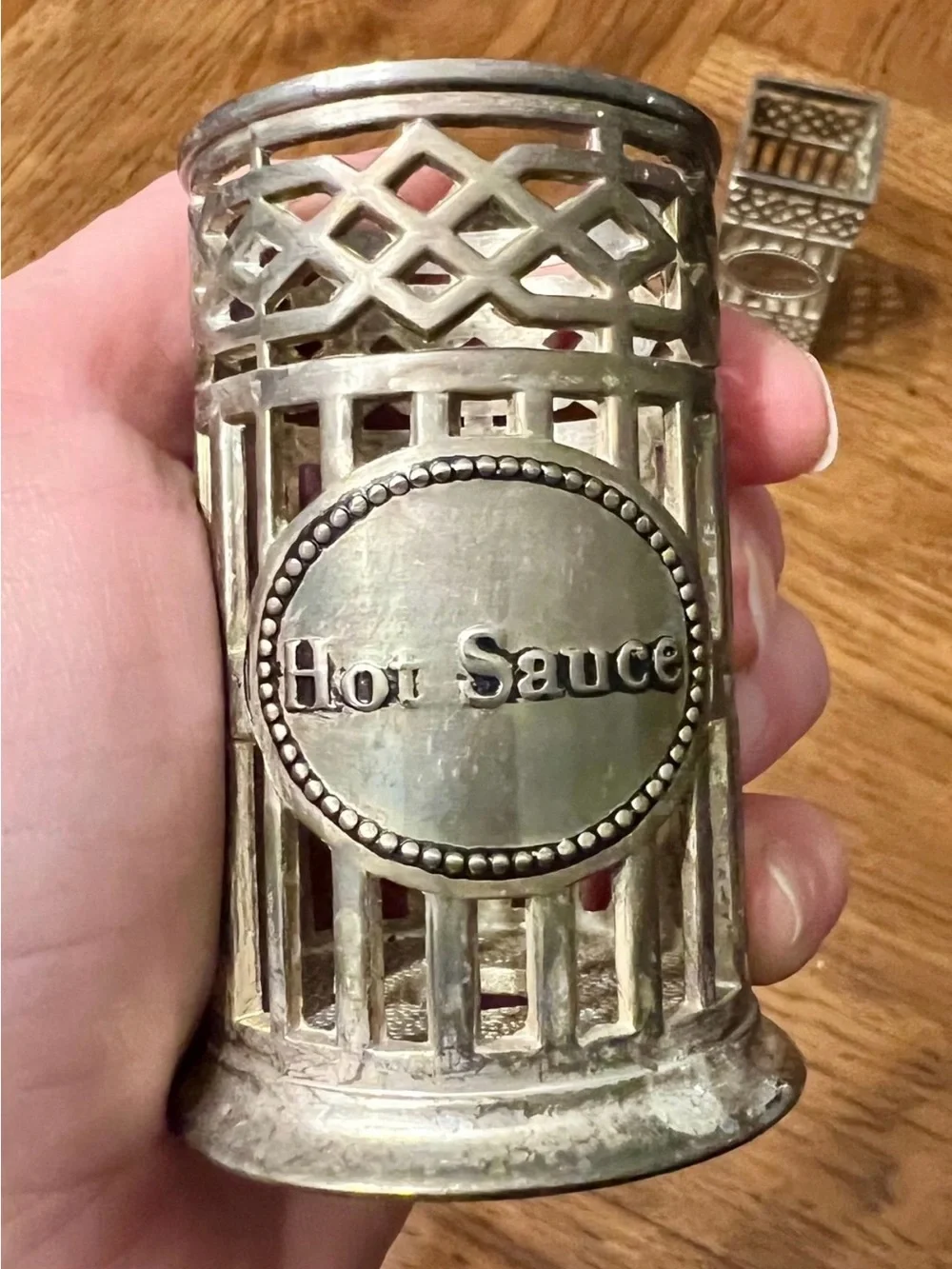 Vintage Neiman Marcus Godinger Silver Plated Condiment Holders
